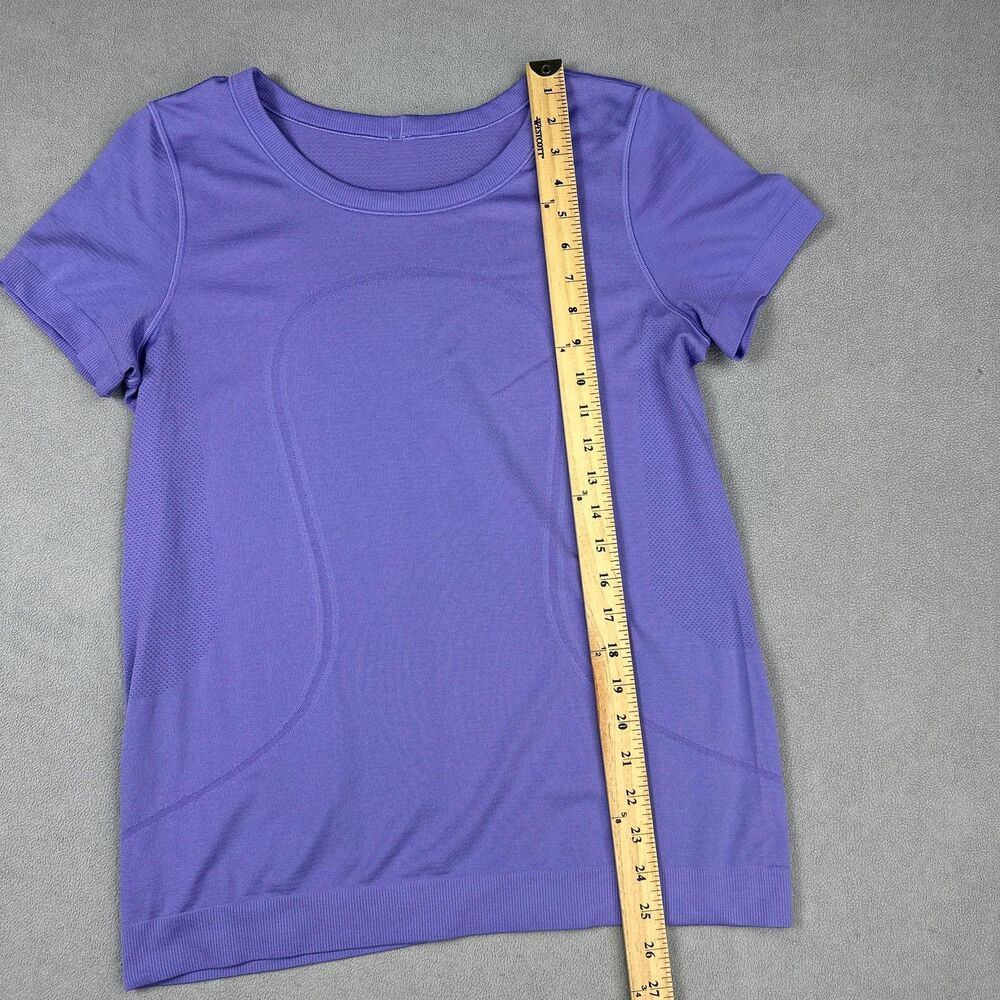 Lululemon Shirt Womens 8 Med Solar Purple Swiftly Tech SS Top Hip Length Running - Picture 2 of 6